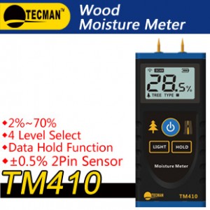 Máy đo độ ẩm gỗ TM410 Tecman